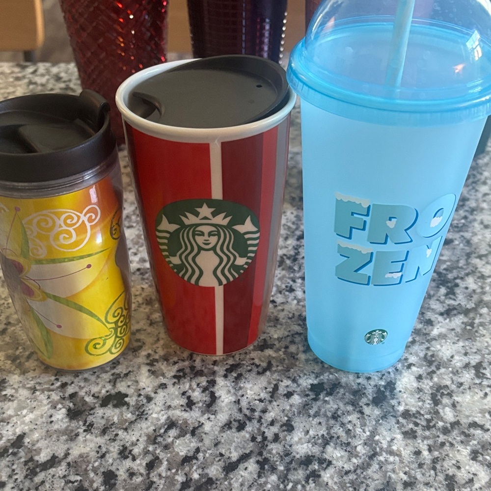 Starbucks Colorful Tumbler Set - Red, Blue, Green, Yellow - Picture 5 of 7